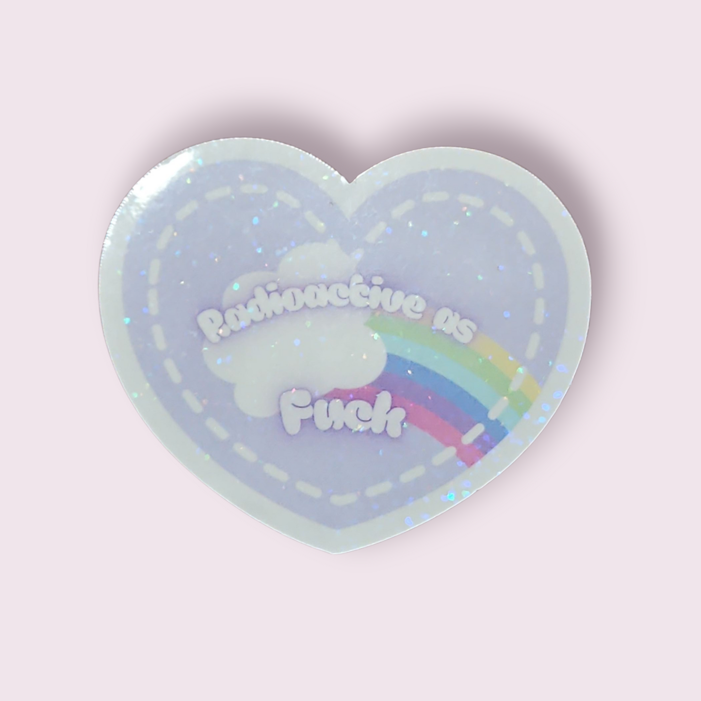 Cancer Sucks Heart Stickers