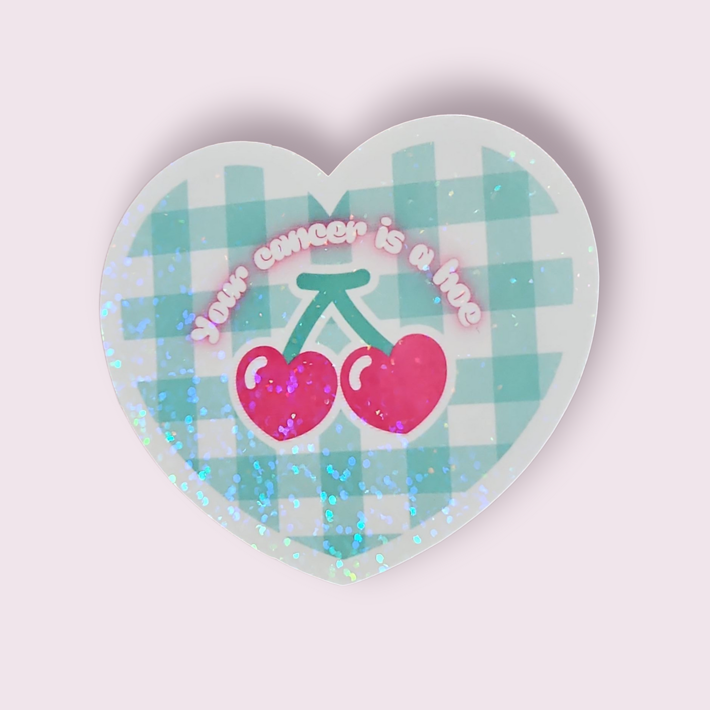 Cancer Sucks Heart Stickers