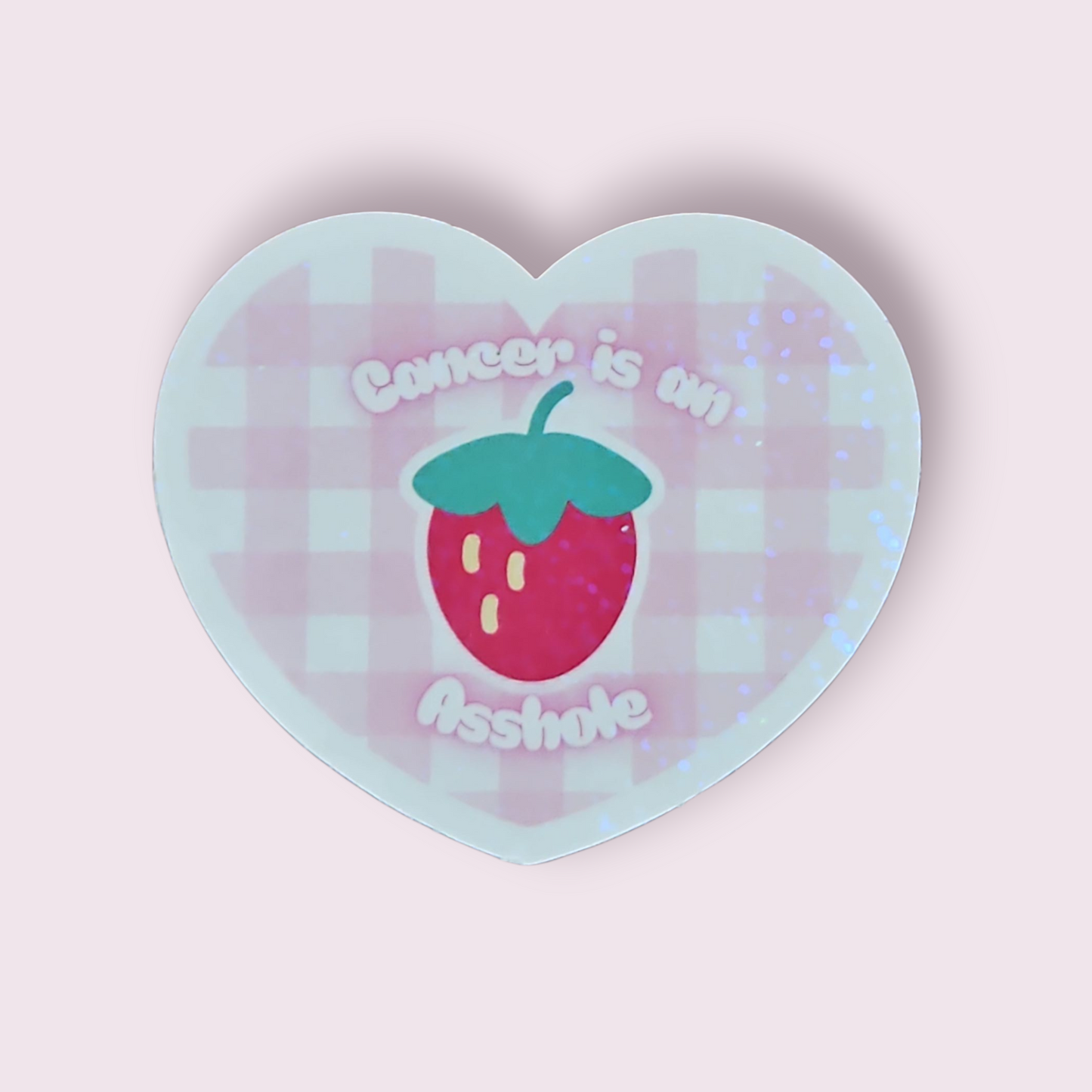 Cancer Sucks Heart Stickers