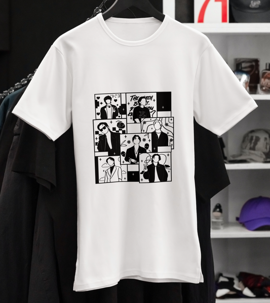 BTS Solo Album OT7 Kpop short sleeve shirt.