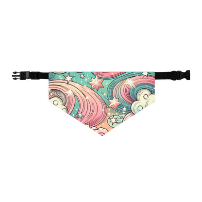 Kawaii Pastel Swirl Pet Bandana