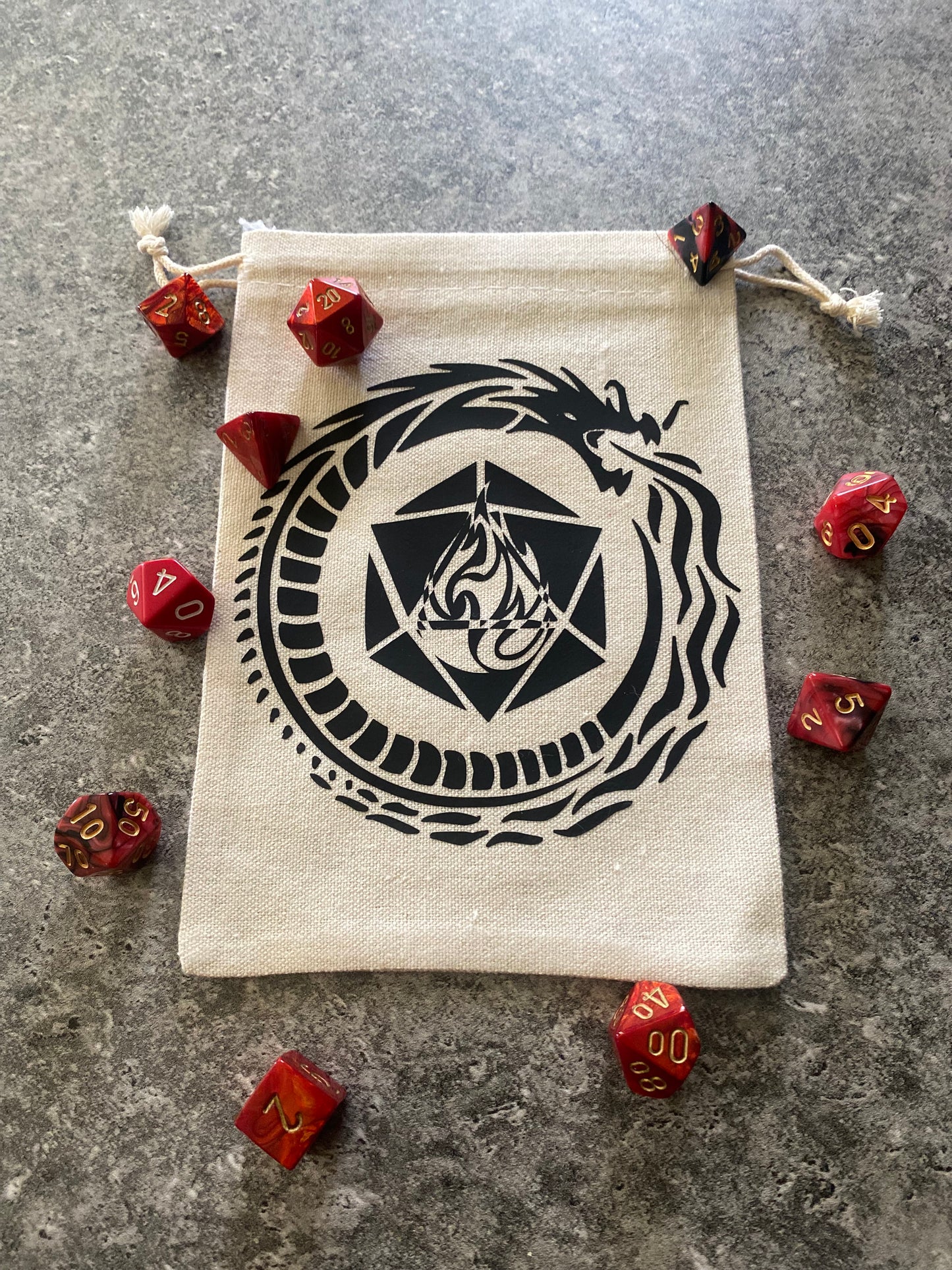 Ouroboros Dice Bag