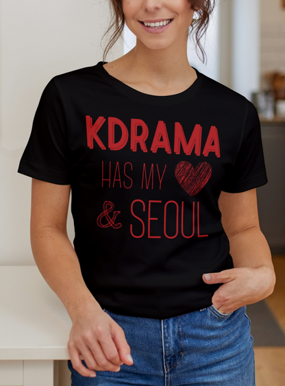 K-Drama Has My Heart & Seoul short sleeve shirt.