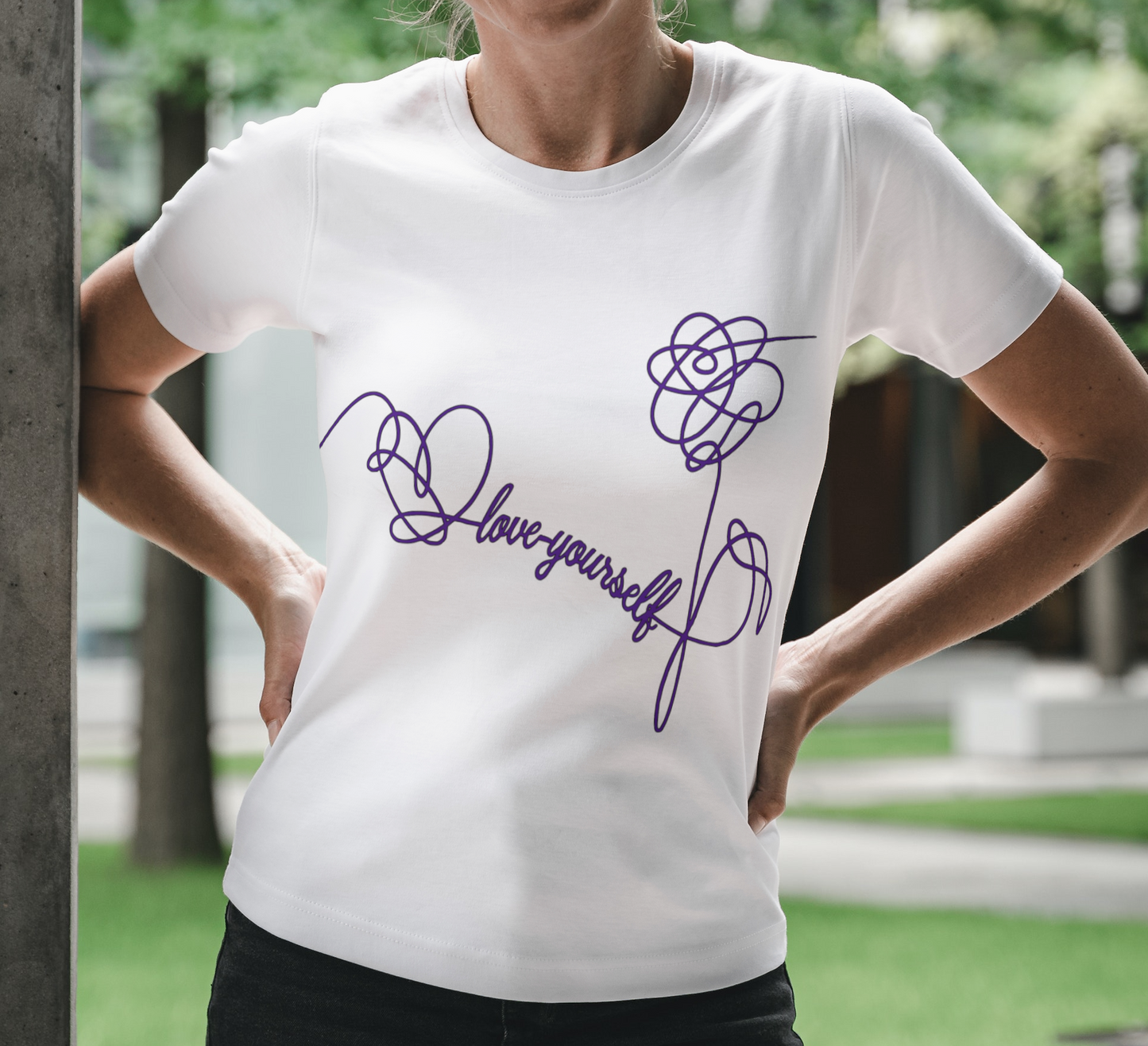 Love Yourself short sleeve shirt.