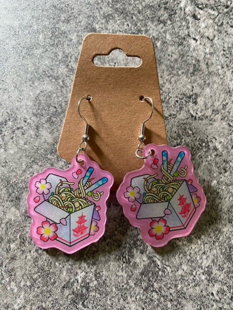 Cute Pink Foodie Earrings